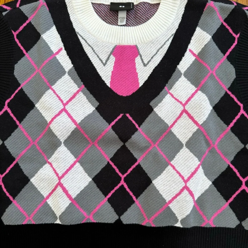 LAZY OAF G.E.M Shirt & Tie Sweater Vest, SIZE 20 (UK 24) - Picture 5 of 6